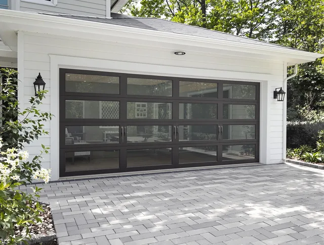 Brook Park Garage Door Repair design specialist presenting custom garage door options to Brook Park homeowner