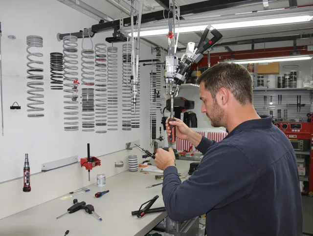 Brook Park Garage Door Repair safety certified technician performing precision spring replacement in Brook Park